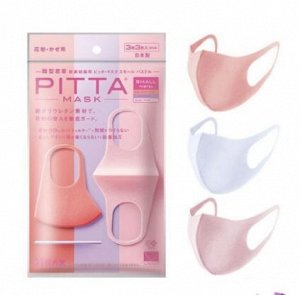 Оригинальные маски PITTA, Япония пастель/PITTA MASK REGULAR PASTEL 3P3C