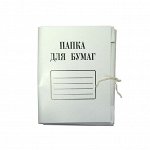 Папка А4 Дело завязки картон белый мелов 320-380гр