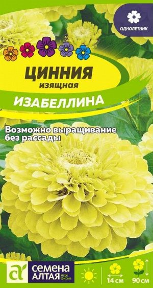 Цветы Цинния Изабеллина изящная/Сем Алт/цп 0,3 гр.