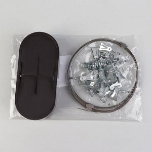 Карниз-струна 3.5 м, с металлическими зажимами, 20 шт., коричневый