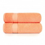 Набор из 2 полотенец Marrakesh цвет персиковый (50х80 см - 2 шт)
