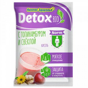 Кисель detox bio norm "с топинамбуром и свеклой", 25 г