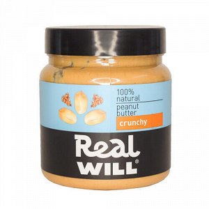 Паста "Crunchy", арахисовая Real Will