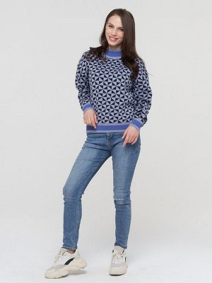 Джемпер женский BY212-40088   31/01/189/18-3945 зимнее утро/т.синий/звёздная пыль