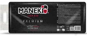 Бумага туалетная "Maneki" B&W (ЧЕРНАЯ) 3 слоя, 214 л., 30 м, гладкая, с ароматом жасмина, 10 рулонов/упаковка