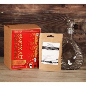 Подарочный набор для приготовления алкоголя «Перцовка»: Подарочный набор трав и специй 7 г., штоф 0.5 л.