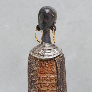 Сувенир полистоун "Из племени масаи" под дерево МИКС 37х7х5,5 см