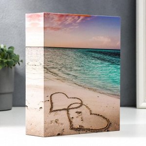 Фотоальбом на 200 фото 10х15 "Сердца на песке у моря"