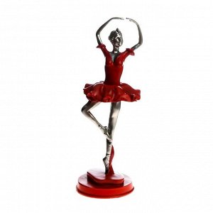 Сувенир полистоун "Балерина в красной пачке" 31х10х10,8 см