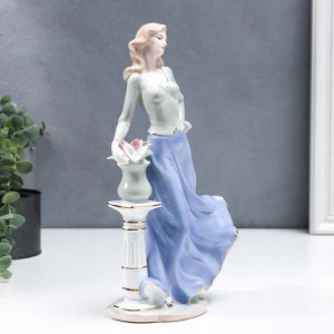 Сувенир керамика "Девушка с вазоном" 29х15х9,5 см