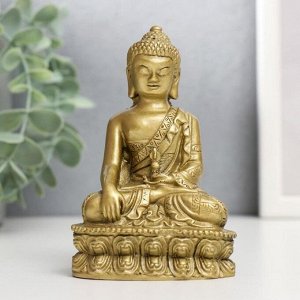 СИМА-ЛЕНД Нэцке полистоун бронза &quot;Будда на медитации&quot; 11х7,5х5,5 см