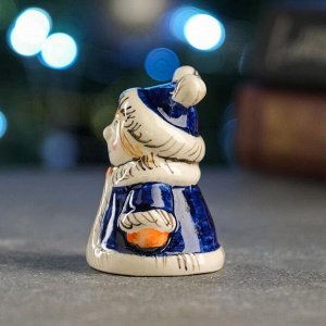 Фигура "Внучка Деда Мороза" 7 см, голубая