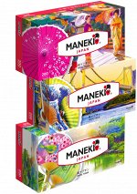 Салфетки бумажные Maneki DREAM 2 слоя, белые, 200 шт./коробка