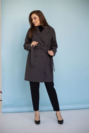 Пальто женское демисезонное 22970 (серый)