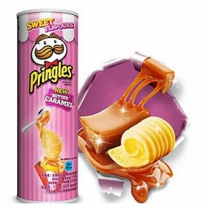 Pringles Sweet Flavour 50g - Принглс сладкие. Карамель и сливочное масло