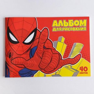 Альбом для рисования А4, 40 л., Человек-паук