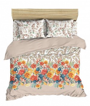 Комплект постельного белья "Цветочные объятия" сатин 70х70
