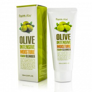 FarmStay Интенсивно увлажняющая пенка с экстрактом оливы Olive Intensive Moisture Foam Cleanser