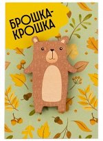 Значок деревянный &quot;Мишка&quot;