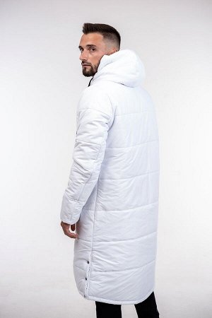 Пальто зимнее мужское  'Симпл' белый