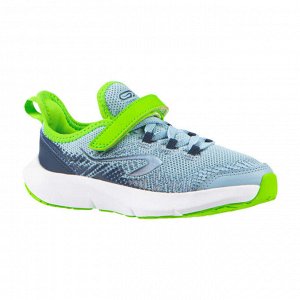 Кроссовки для бега детские на липучках AT FLEX RUN сине-зеленые