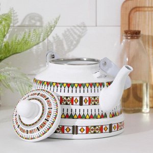 Чайник «Скандинавия», 2,5 л, цвет белый, орнамент
