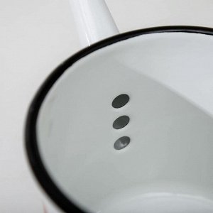 Чайник цилиндрический, 1 л, деколь МИКС (белый)