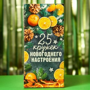 Чай чёрный «25 кружек новогоднего настроения», вкус: апельсин и корица, 25 пакетиков, 45 г.