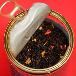 Чай чёрный «Счастья» с цедрой апельсина, хлопьями моркови, лепестками сафлора, 60 г.