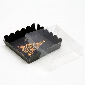 Коробочка для печенья "Ёлка желаний", 12 х 12 х 3 см