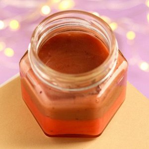 Крем-мёд двухслойный «Сладкого нового года», вкус: малина и черника, 120 г.