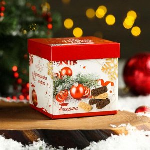 Набор конфет «С Новым годом», с белой глазурью и темной глазурью, 160 г