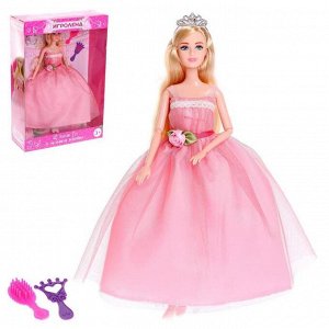 Кукла-модель «Арина» шарнирная, в бальном платье, с аксессуарами, МИКС