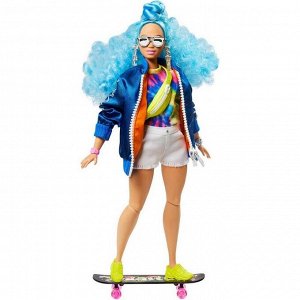 Кукла Барби «Экстра» с голубыми волосами