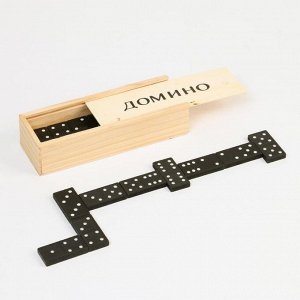 1 TOY Домино &quot;Классическое&quot;, 28 шт, 15 х 5 х 3 см, костяшка 4 х 2 см