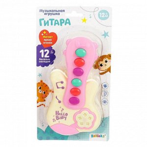 И8 Игрушка муз. ZABIAKA Гитара свет, звук , на батарейках МИКС 4462040