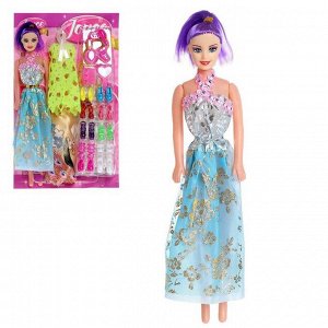 Кукла-модель «Оля» с набором платьев, обуви с аксессуарами, МИКС