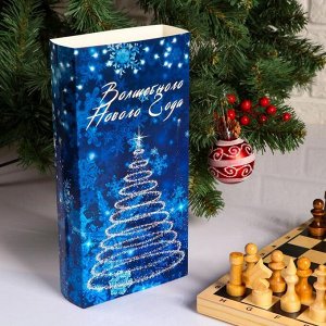 Шахматы подарочные "Новогодние" доска дерево 29х29 см, фигуры дерево