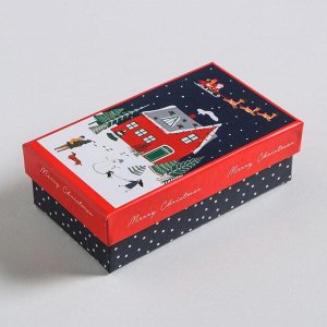 Набор новогодних подарочных коробок 10 в 1 «С Новым годом», 12 х 7 х 4 - 32.5 х 20 х 12.5 см