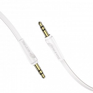 Аудио-кабель Borofone BL6 AUX 2 м белый