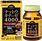 Orihiro Натто Киназа 4000 с  Омега-3 (DHA, EPA, DPA), рутином и витамином Р