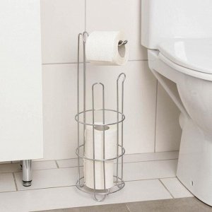 Держатель-стойка для туалетной бумаги Доляна, 14,5х15х48 см