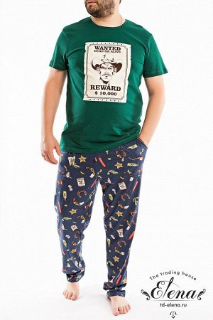 Пижама (футболка+брюки) 12009Пб