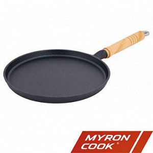 Myron Cook Сковорода блинная чугун 25см MY REAL IRON COOK