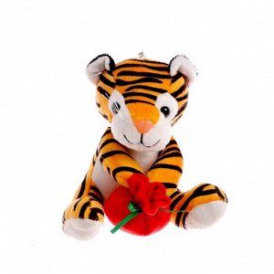 Мягкая игрушка «Тигр с мешочком», на брелоке
