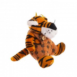 Мягкая игрушка «Тигр в шортиках», на подвесе, цвета МИКС