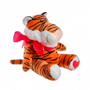 Мягкая игрушка «Тигрёнок с бантиком», 16 см, цвета МИКС
