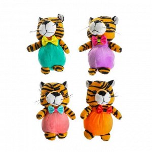 Мягкая игрушка «Тигр», на присоске, 13 см, цвета МИКС
