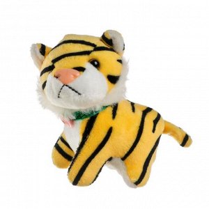 Мягкая игрушка «Тигр с цветком», 12 см, на присоске, цвета МИКС