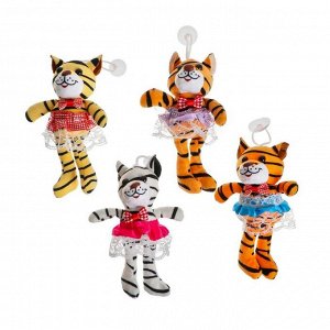 Мягкая игрушка «Тигрица в юбочке», на присоске, цвета МИКС